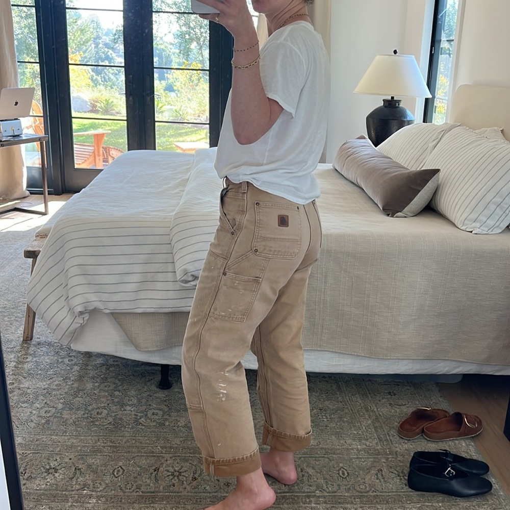 Carhartt Tan Utility Crop Pants - Picture 3 of 11